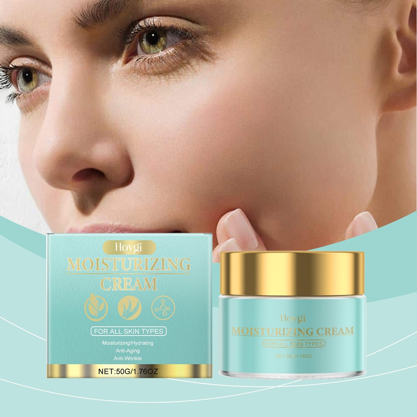 Hoygi Anti-Aging Facial Moisturizer, Hydrating Facial Skin Care Brightening And Moisturizing Skin Care Cream