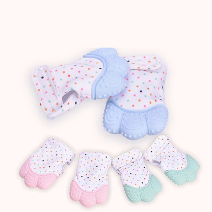 Baby Silicone Teething Mitt BPA Free Teether Gloves for Infants 3-12 Months Chew Toy Anti Scratch Teething Relief