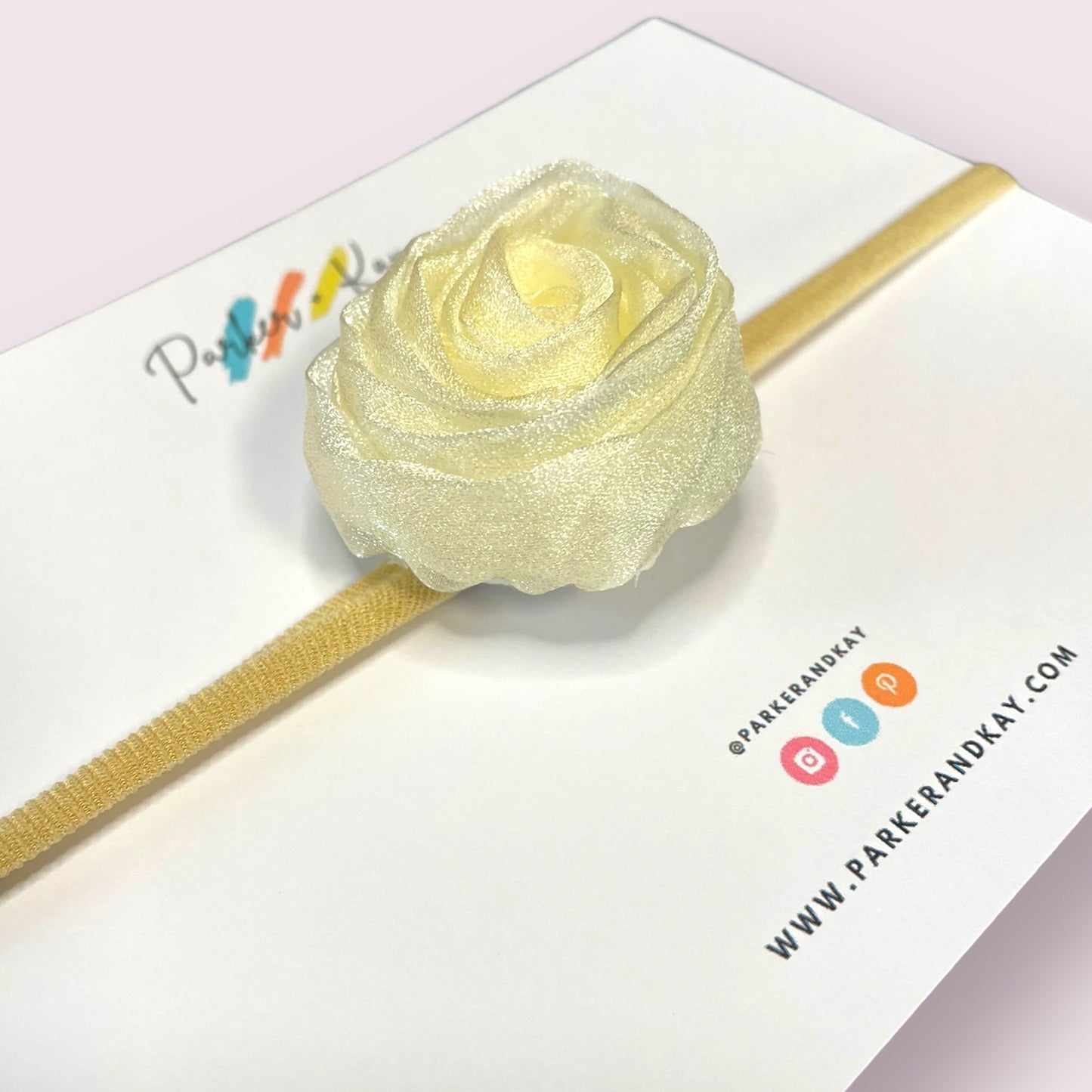 Shimmering Rose Headband