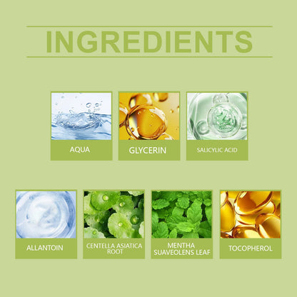 Jaysuing Asiaticum Toner, Fruit Acid Wet Compress Acne Skin Care To Improve Skin Elasticity Refreshing Oil Control