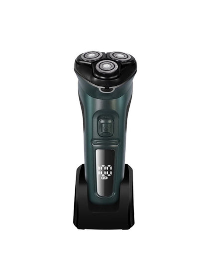 Rechargeable Rotary Electric Shaver with LED Display