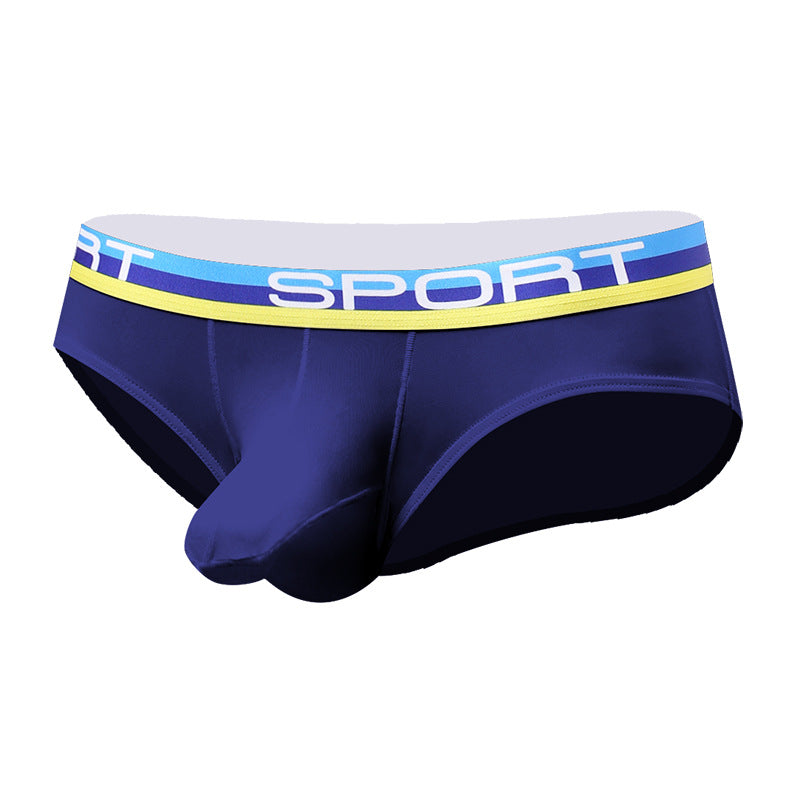 Sexy Three-dimensional Bullet Separation Bag Men's Underwear Panties Nylon Breathable Elastic Ice Silk Fabric