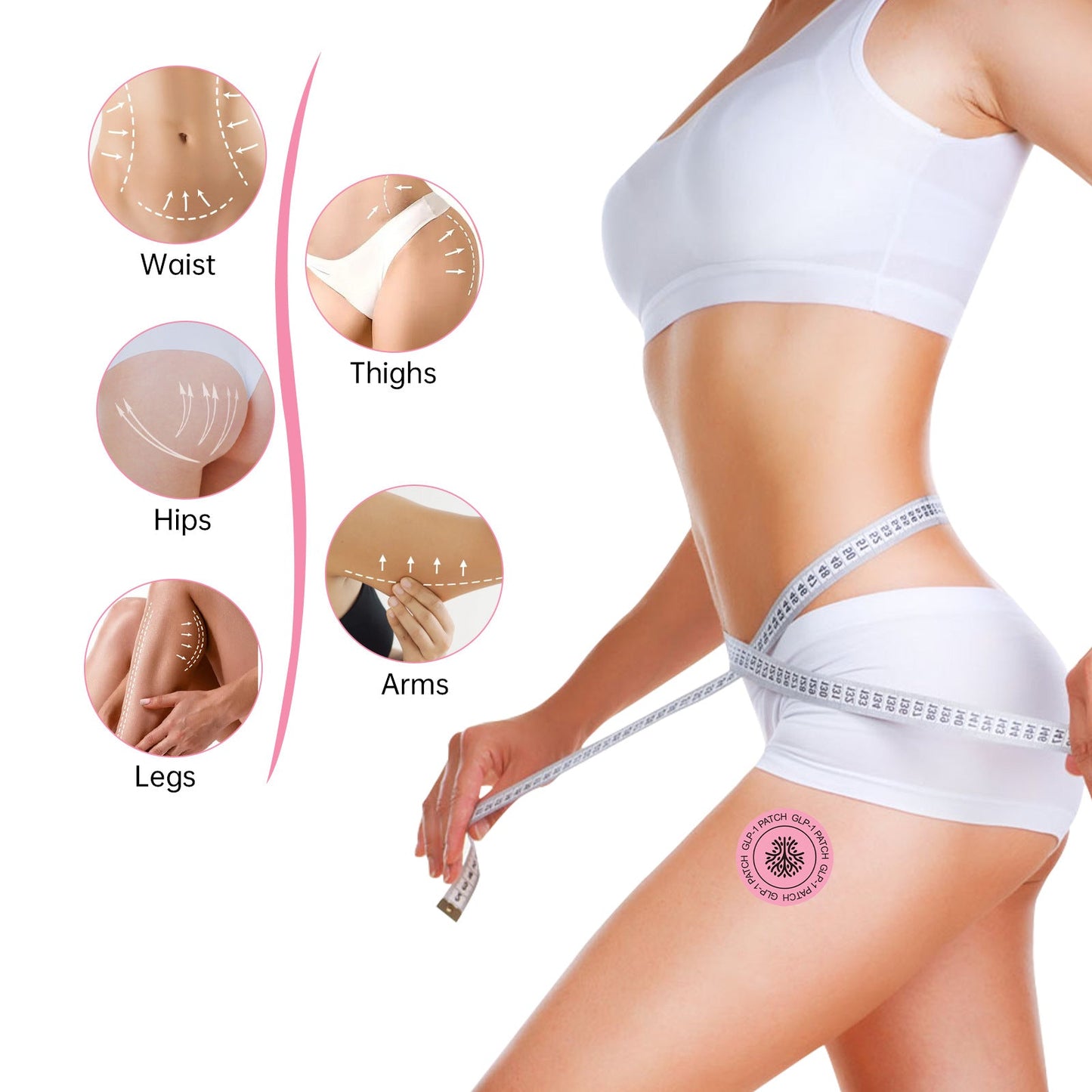 Body Care Patches 30 Pieces GLP Patches For Healthy Shape Support