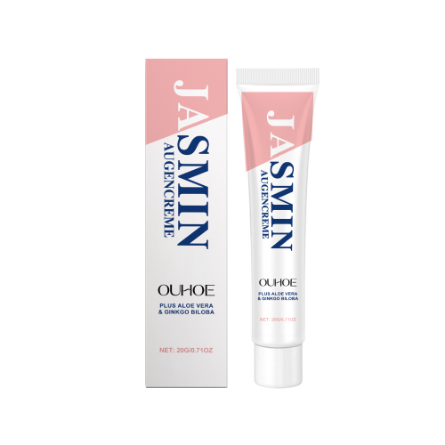 OUHOE Jasmine Eye Cream, Moisturizes And Sooth The Eye Skin Hydrating And Moisturizing Daily Massage With Eye Cream