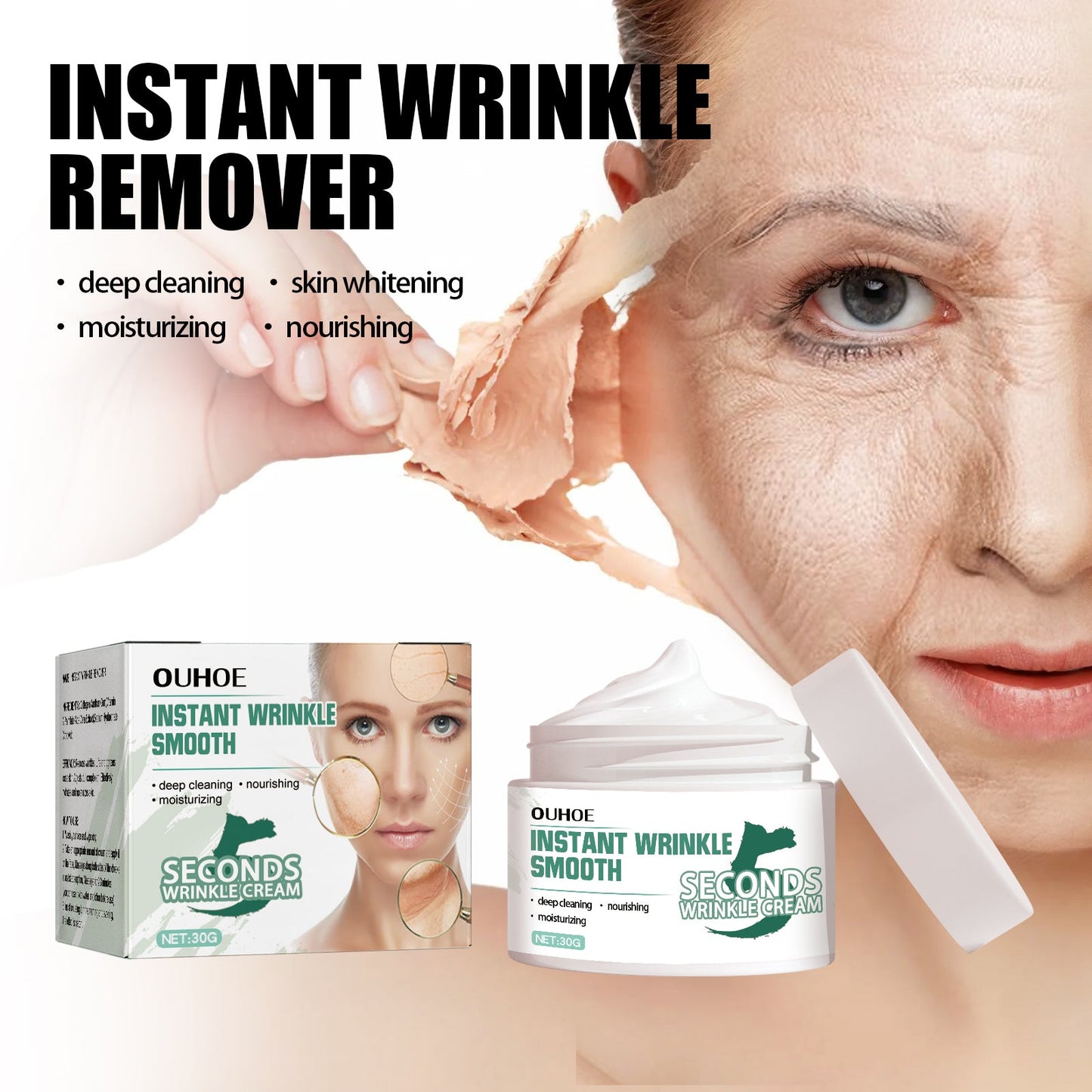 OUHOE Anti-Aging Cream, Anti-Wrinkle Firming Skin And Smoothing Fine Lines Moisturizing Skin Cream