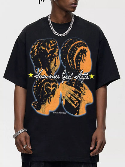 Men's Graphic Round Neck T-Shirt
