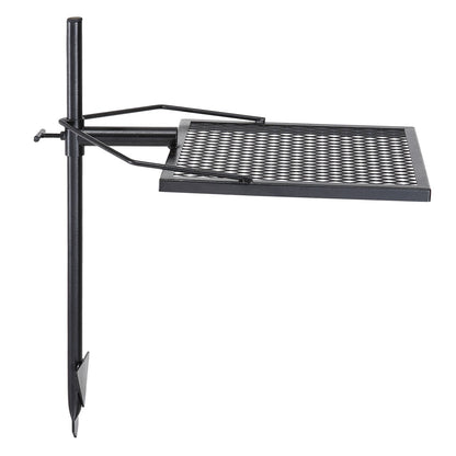 VEVOR Swivel Campfire Grill, Fire Pit Grill Grate Over Fire Pits, Heavy Duty Steel Grill Grates, 360Adjustable Open Fire Outdoor Cooking Equipment, Portable Camp Fire Racks For Camping Outdoor BBQ