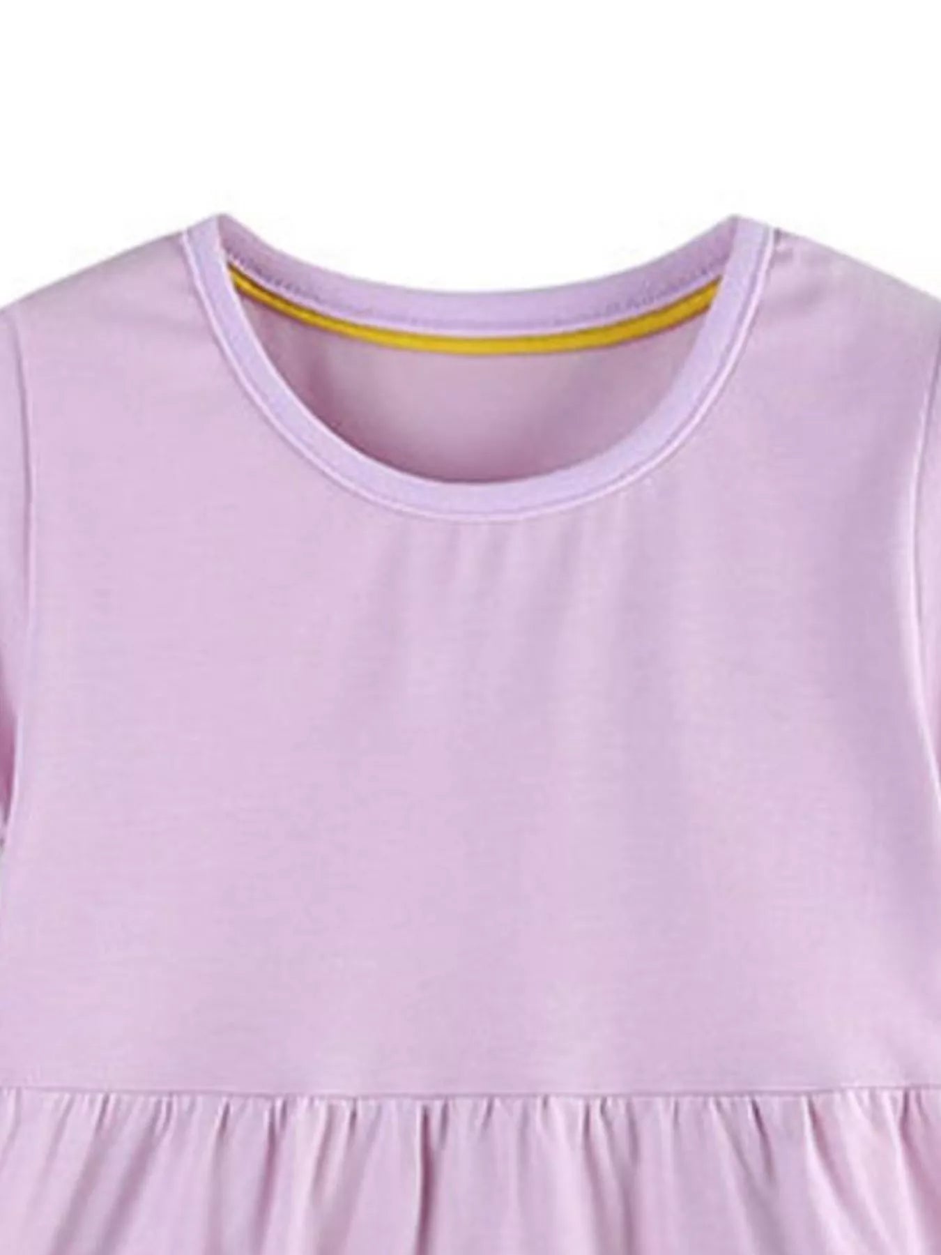Children's Rainbow Print Casual Short Sleeve Dress