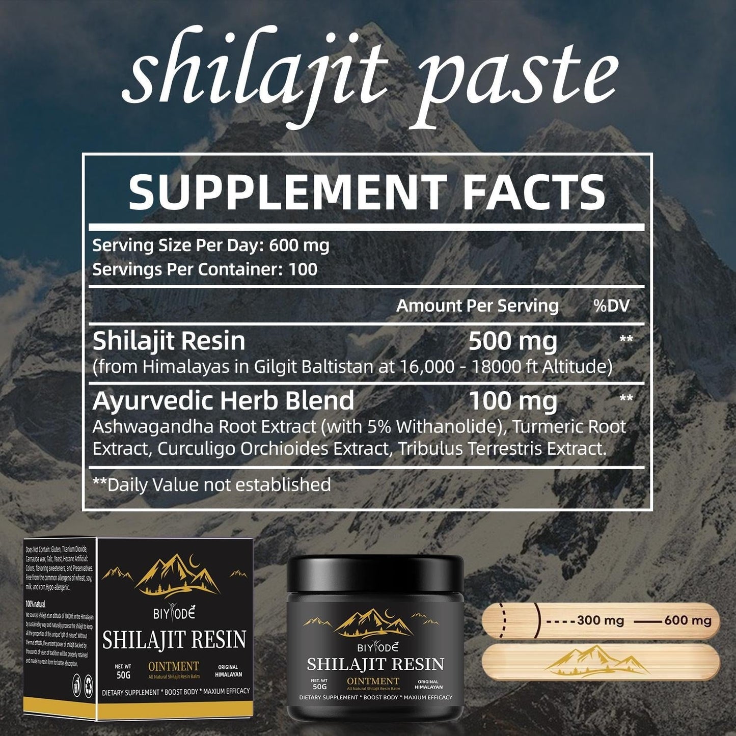 Pure Himalayan Shilajit Gummies with Ashwagandha Gokshura Herbal Energy & Vitality Supplement No Added Sugar | 60 Gummies