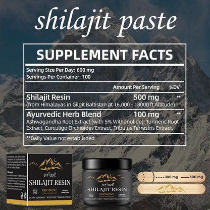 Pure Himalayan Shilajit Gummies with Ashwagandha Gokshura Herbal Energy & Vitality Supplement No Added Sugar | 60 Gummies