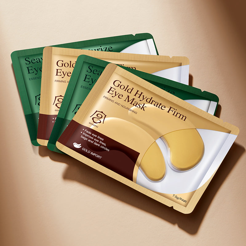 Gong Pei Gold Moisturizing And Firming, Seaweed Hydrating Eye Mask 7.5g  One  Contains 10 Small Packs.