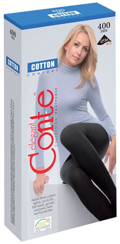 Conte Cotton 400 Den - Warm Opaque Women's Tights (7С-25СП)