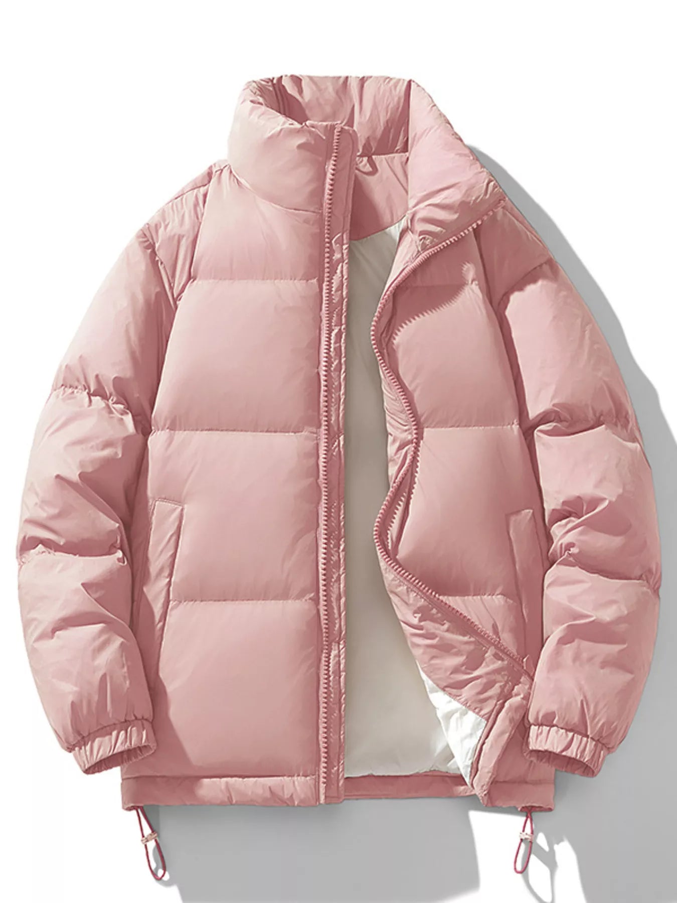 Men's Plus Size Zip Up Winter Puffer Jacket