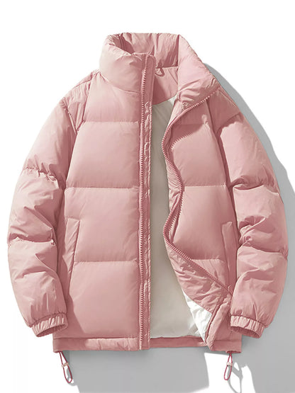 Men's Plus Size Zip Up Winter Puffer Jacket