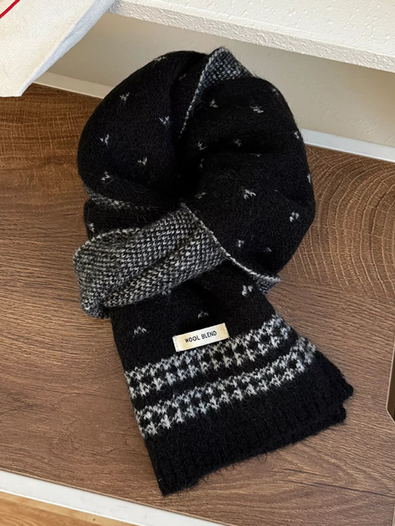 Winter Warm Knitted Scarf