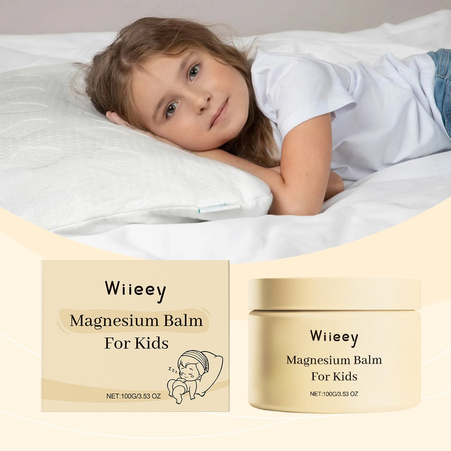 Wiieey Magnesium Bedtime Soothing Cream For Kids