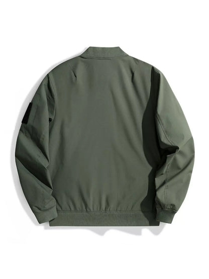 Men's Plus Size Zip Up Long Sleeve Jacket