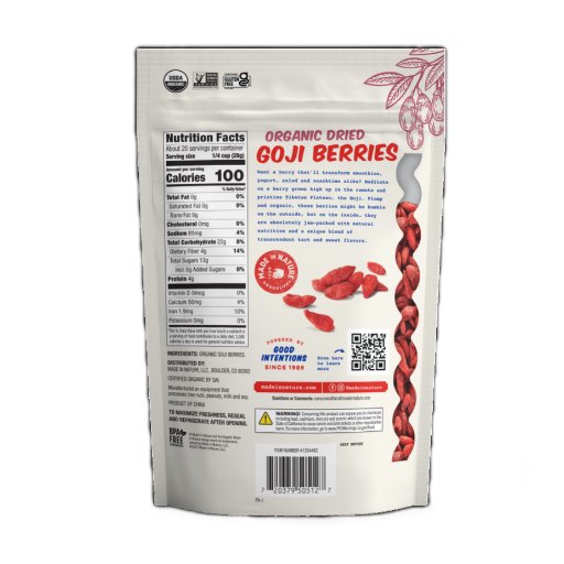 Made In Nature Goji Berries Dried, 7 Oz - Case of 6"