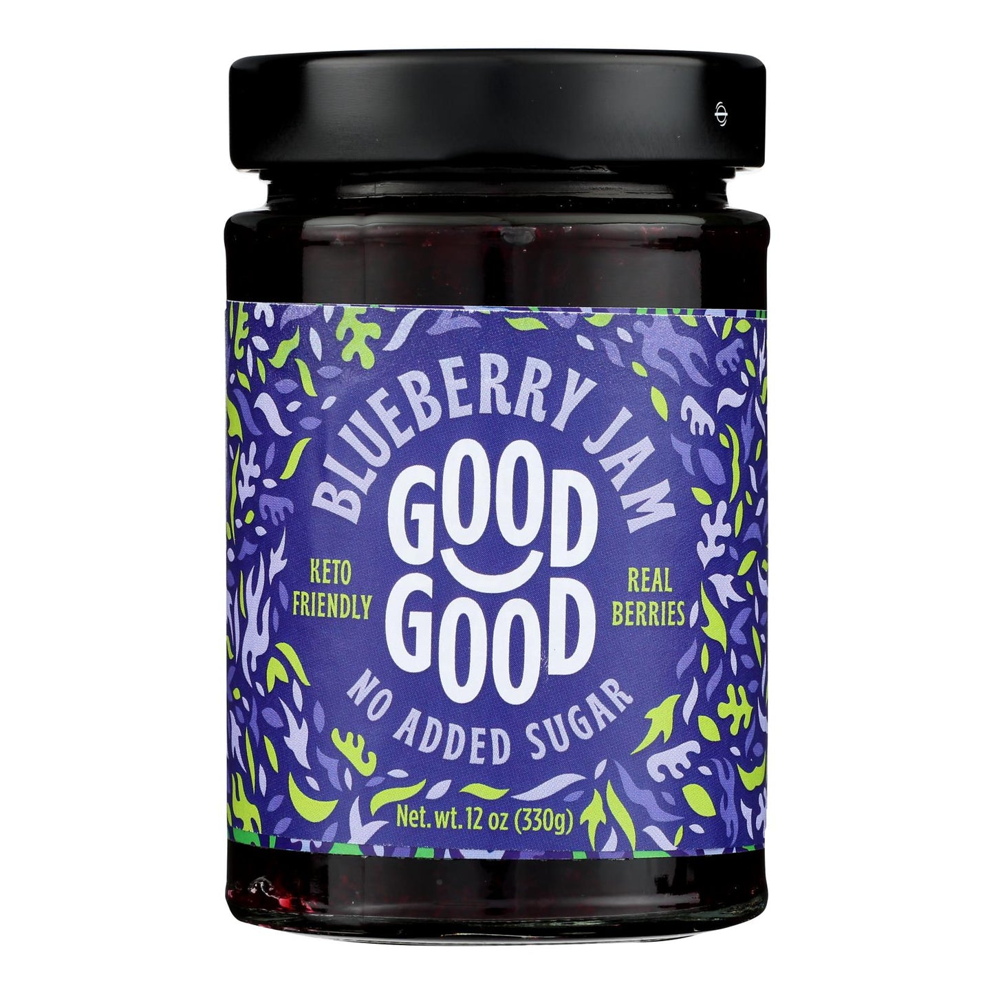 Good Good Blueberry No Sugar Jam, 6-Pack, 12 Oz.
