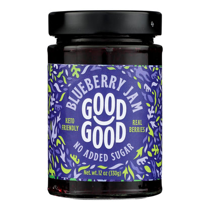Good Good Blueberry No Sugar Jam, 6-Pack, 12 Oz.