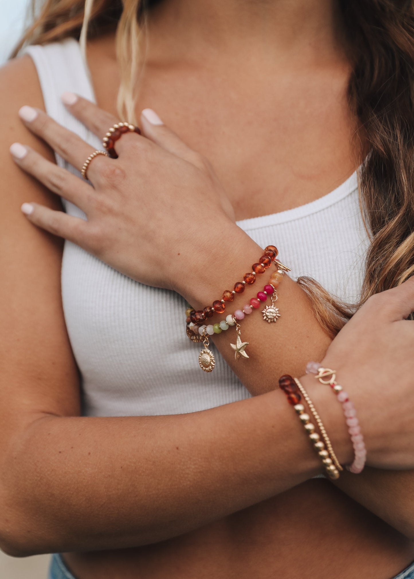 14K Gold Filled Charm - Sunflower