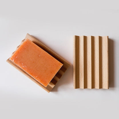 Zigzag Beechwood Soap Dish