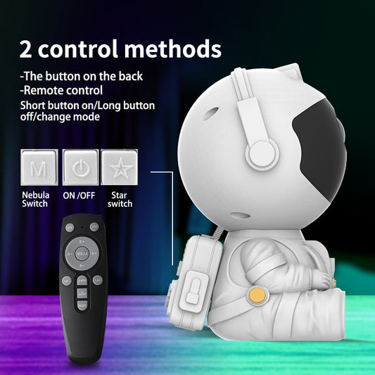 Astronaut Galaxy Projector, Star Projector Galaxy Light, Night Light for Kids, Nebula Ceiling LED Lamp, Room Decor, with  Remote, Gifts for Birthdays