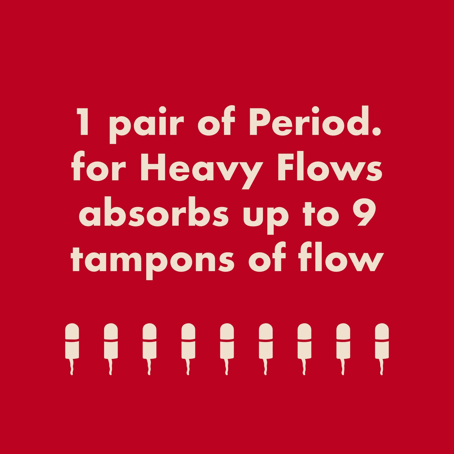 The Extra Coverage High Waisted Period. in Organic Cotton For Heavy Flows