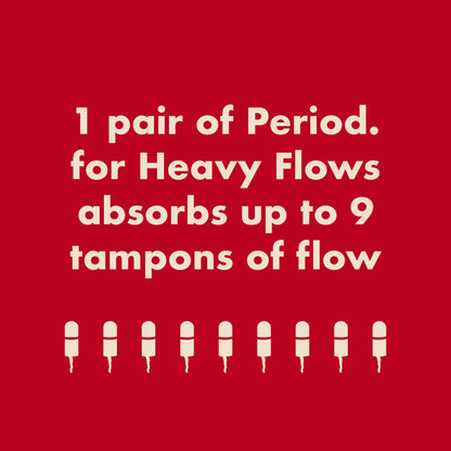 The Extra Coverage High Waisted Period. in Organic Cotton For Heavy Flows