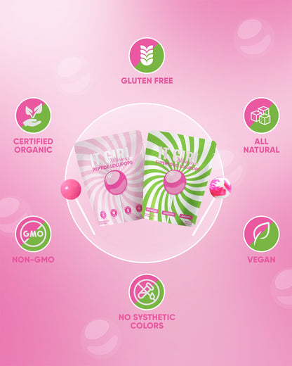 It Girl Superfood Greens Lollipops - Vegan Candy with Supergreens, Vitamins & Antioxidants