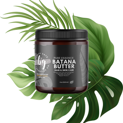Beauty Gate Cosmetics Pure Essence Batana Butter - Dark Brown Solid Batana Oil.