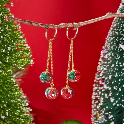 18K Gold-Plated Ball Drop Earrings