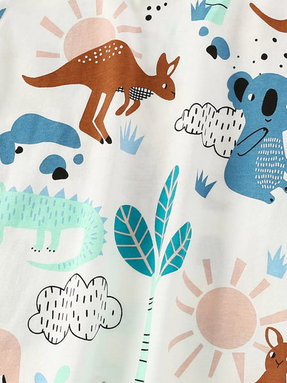 Children's Animal Print Short Sleeve T-Shirt
