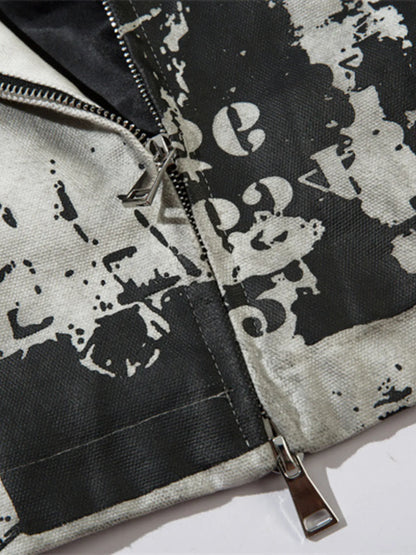 Men's Printed Zip Up Jacket