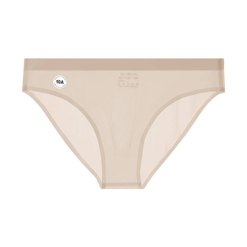 SpringSummer Jelly Mask Transparent 10A Antibacterial Mens Seamless Briefs