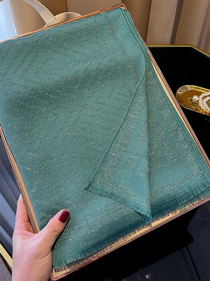 Raw Hem Lightweight Scarf
