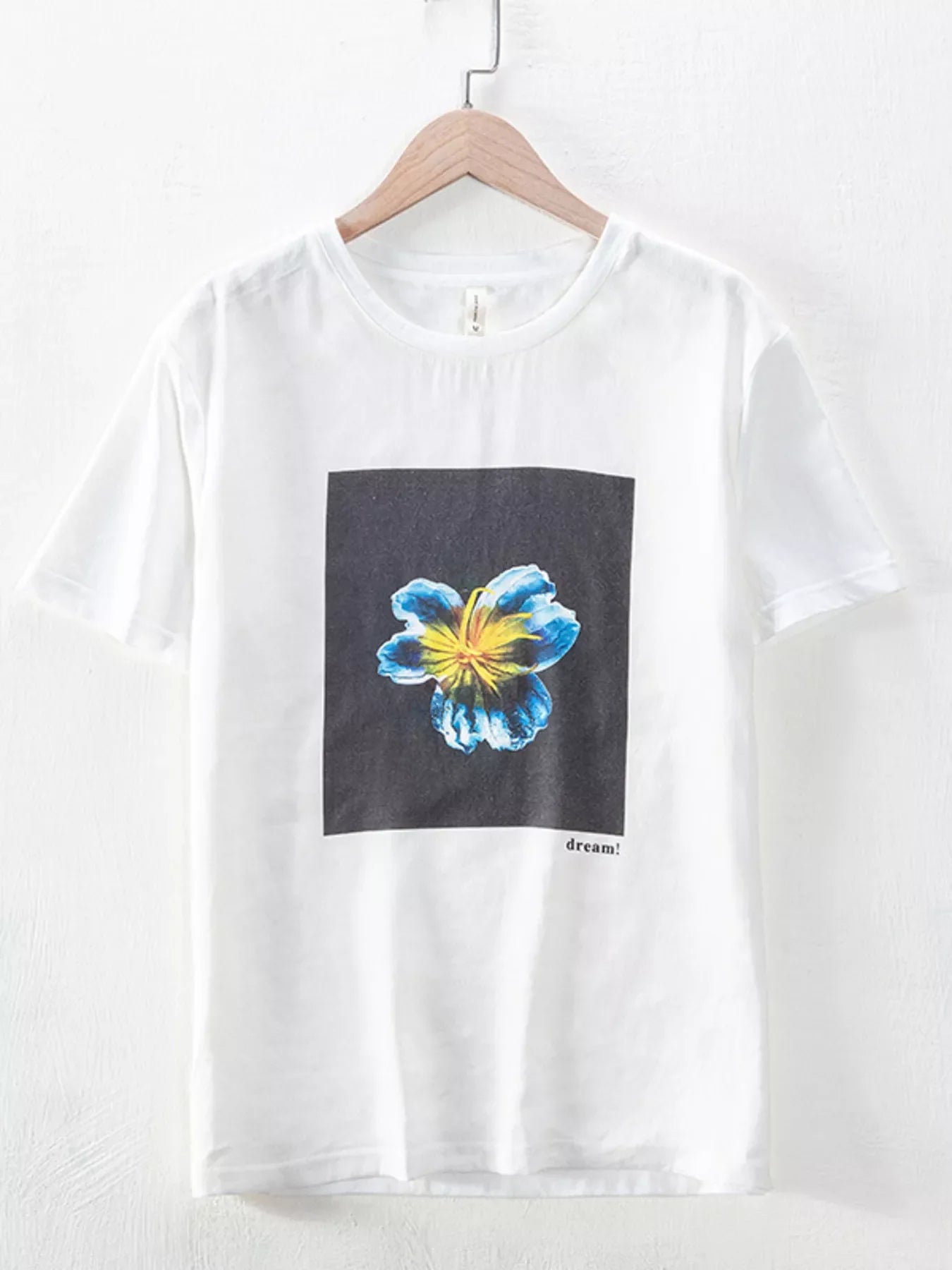 Men's Plus Size Floral Graphic Relaxed Fit T-Shirt