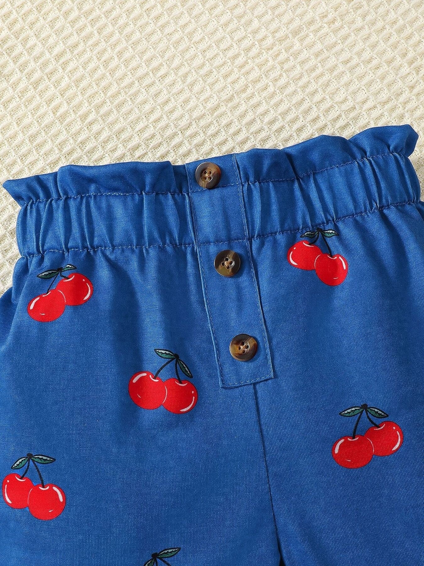 Children's Cherry Tee and Shorts Set