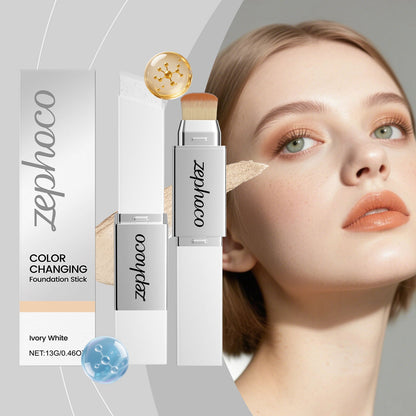 2-in-1 Color-Changing Foundation Stick Ivory White