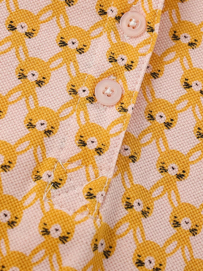 Children's Polo Collar Short Sleeve Dress