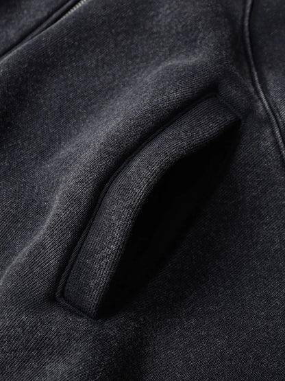 Men's Zip-Up Long Sleeve Hooded Jacket