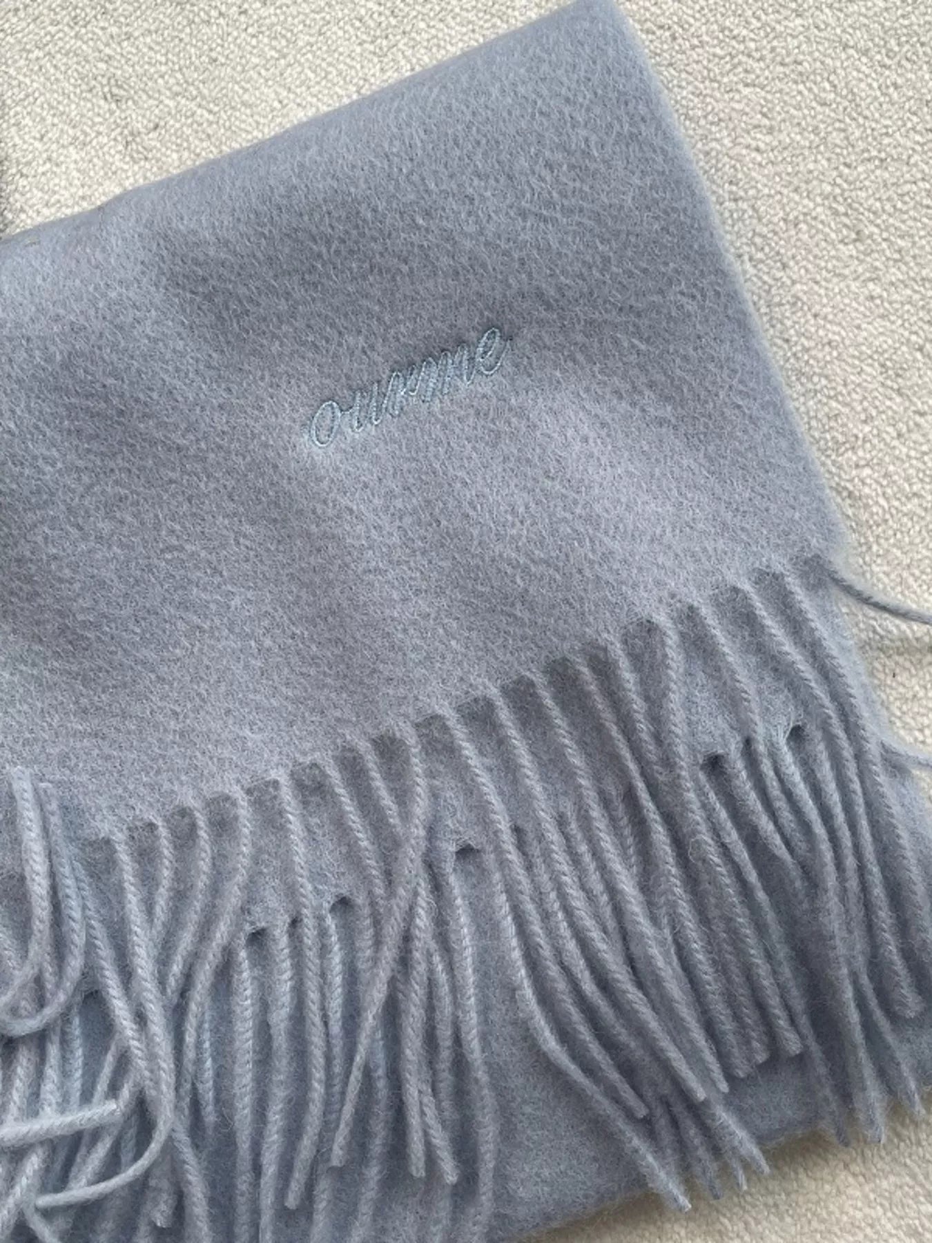 Fringe Solid Color Scarf