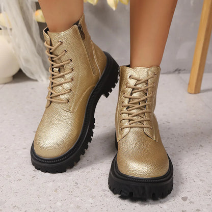 Lace Up Platform Boots