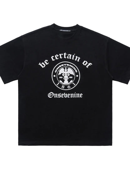 Men's Graphic Round Neck Oversized T-Shirt