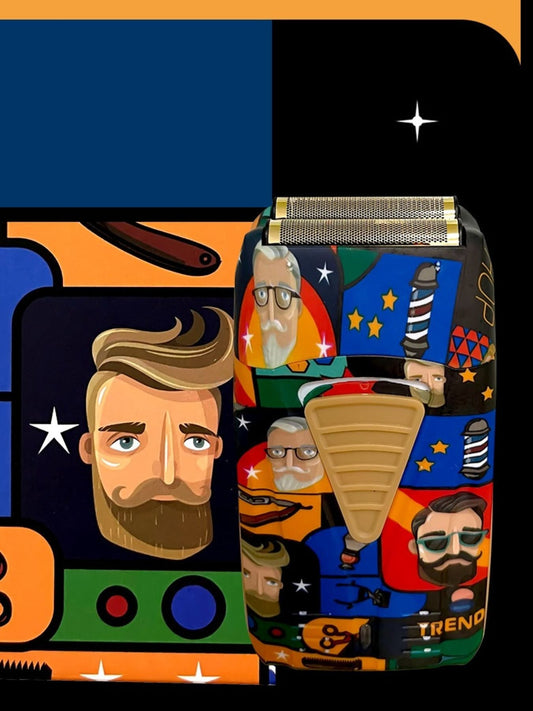 Barber-Themed Foil Shaver