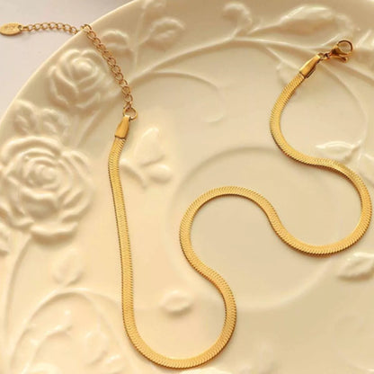 18K Gold-Plated Titanium Steel Necklace