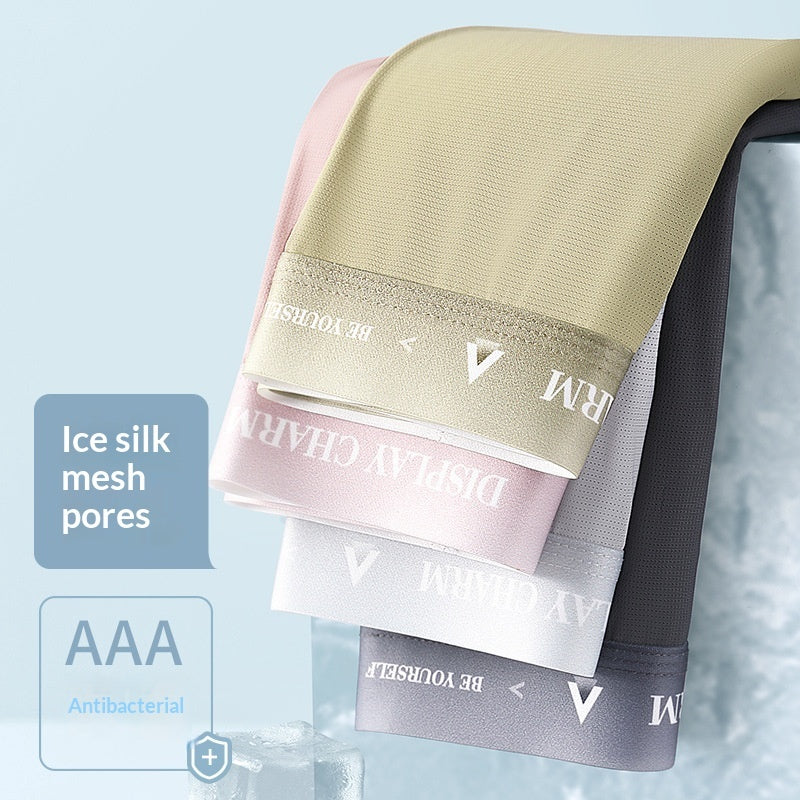 Ice-silk Seamless Mens Underwearice-cool Smooth And Skin-friendly