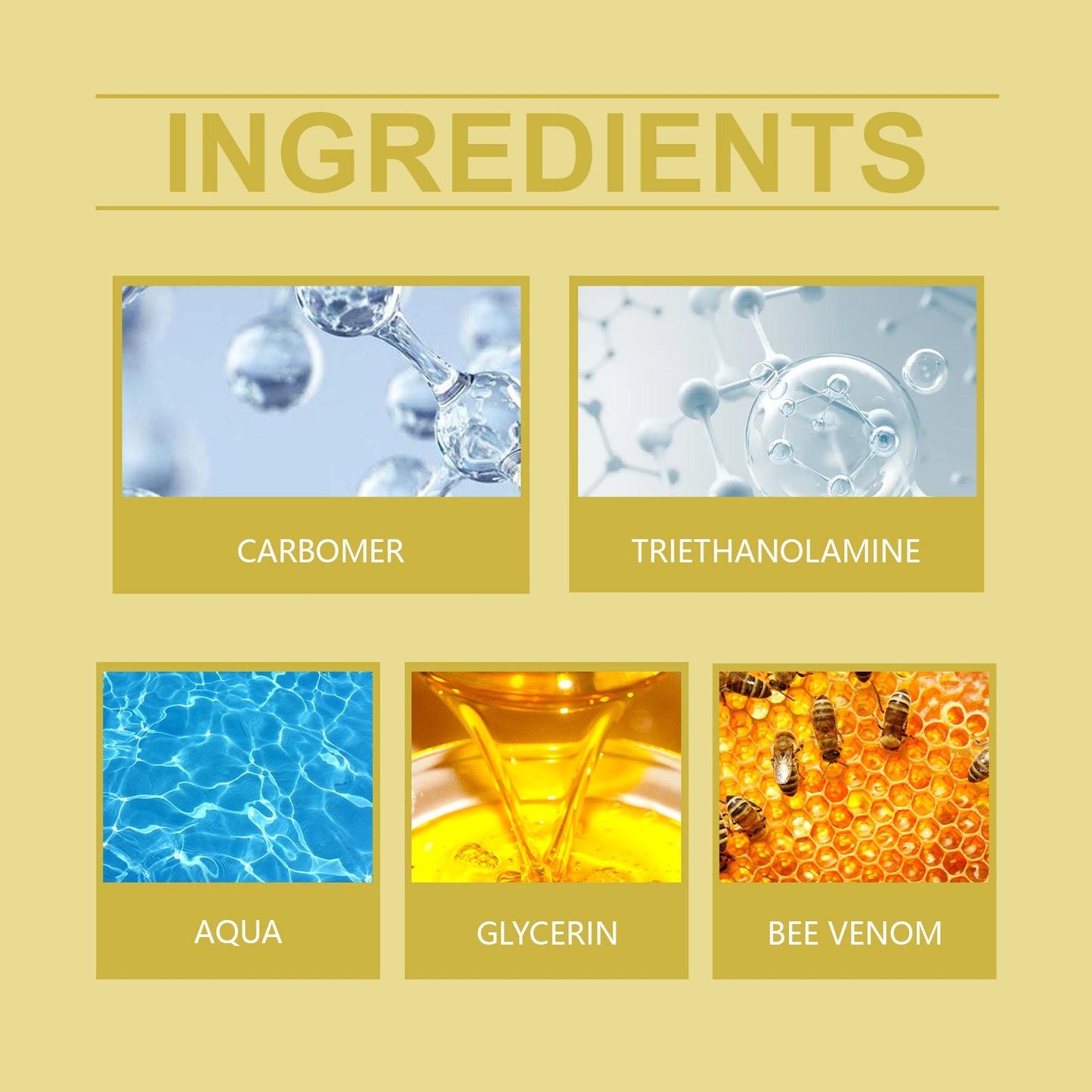 Ouhoe Bee Venom Facial Essence Hydrates And Moisturizes Skin And Reduces Fine Lines And Wrinkles On The Face