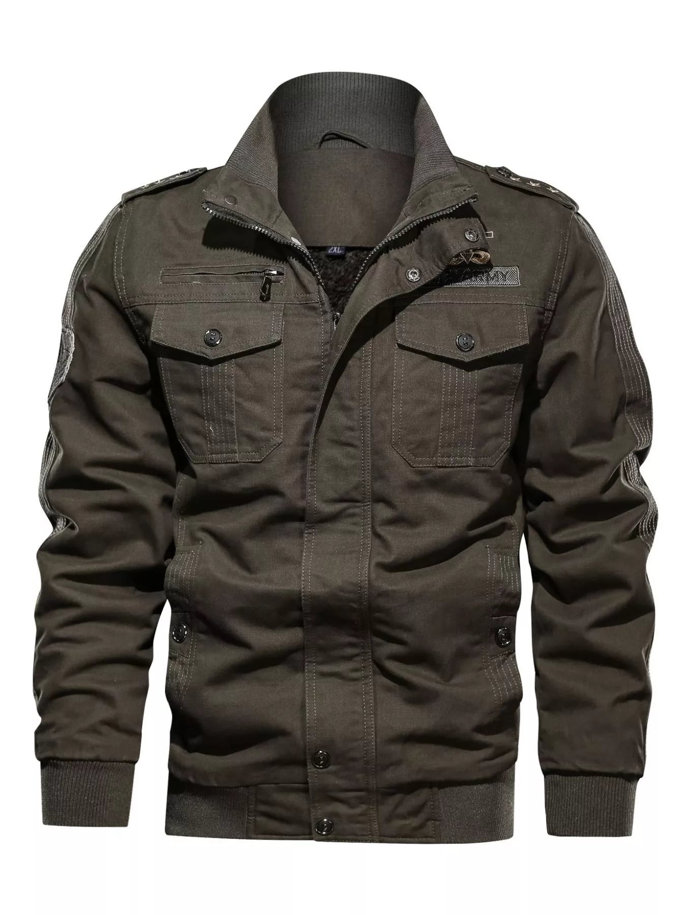 Men's Plus Size Zip Up Lightweight Bomber Jacket