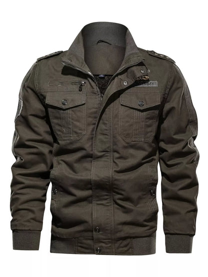 Men's Plus Size Zip Up Lightweight Bomber Jacket